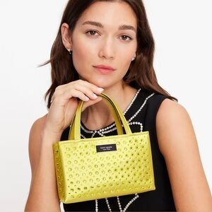 Kate Spade Sam Icon Crystal Embellished Mini Tote NWT